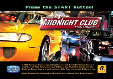 Midnight Club - Street Racing screen shot title
